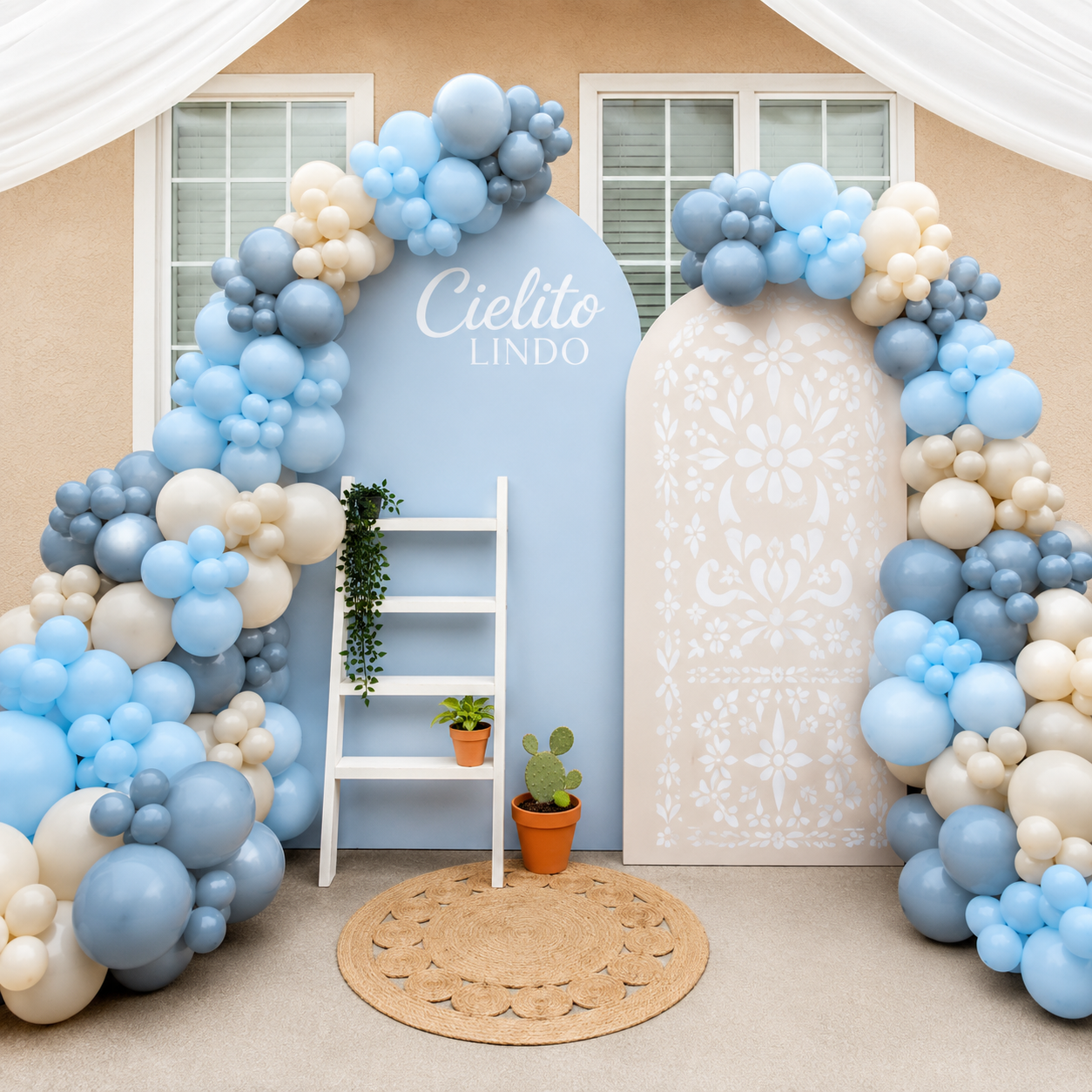 Cielito Lindo · dusty blue arch